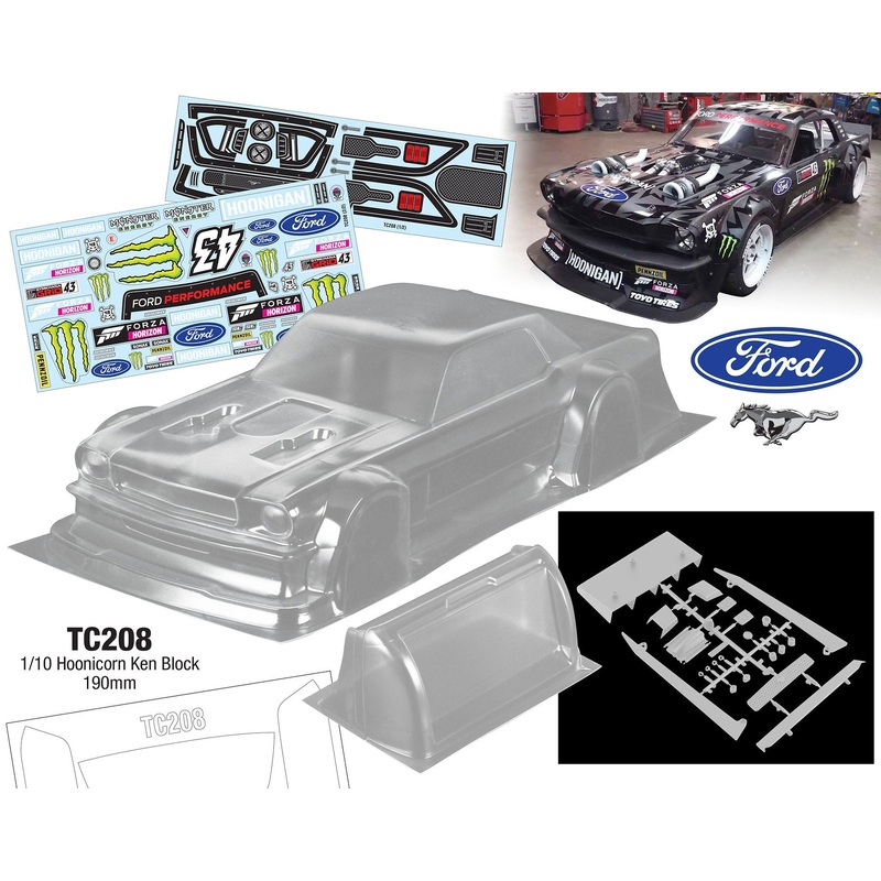 Team C 1/10 Hoonicorn Ken Block, 200mm Forza Decal Sheet