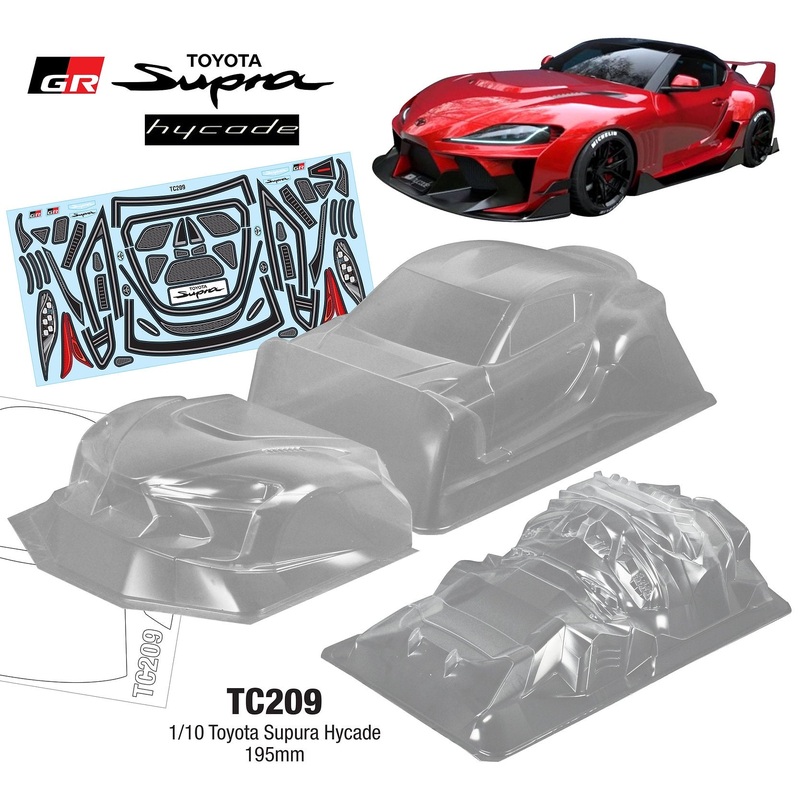 Team C 1/10 Supura Hycade 200mm Clear Body