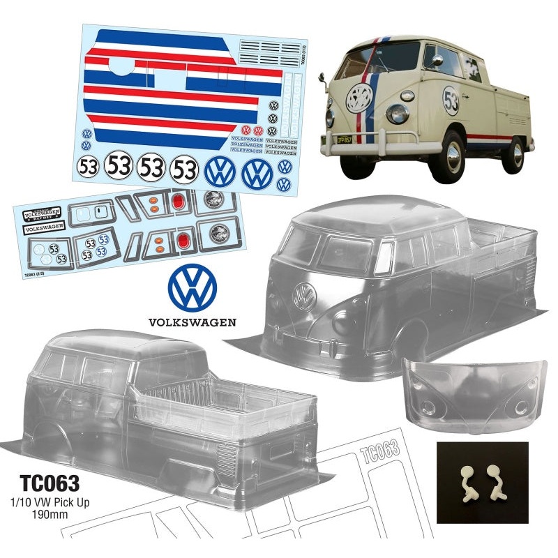 Team C 1/10 Volkswagen Combi Pick Up 190mm Wide