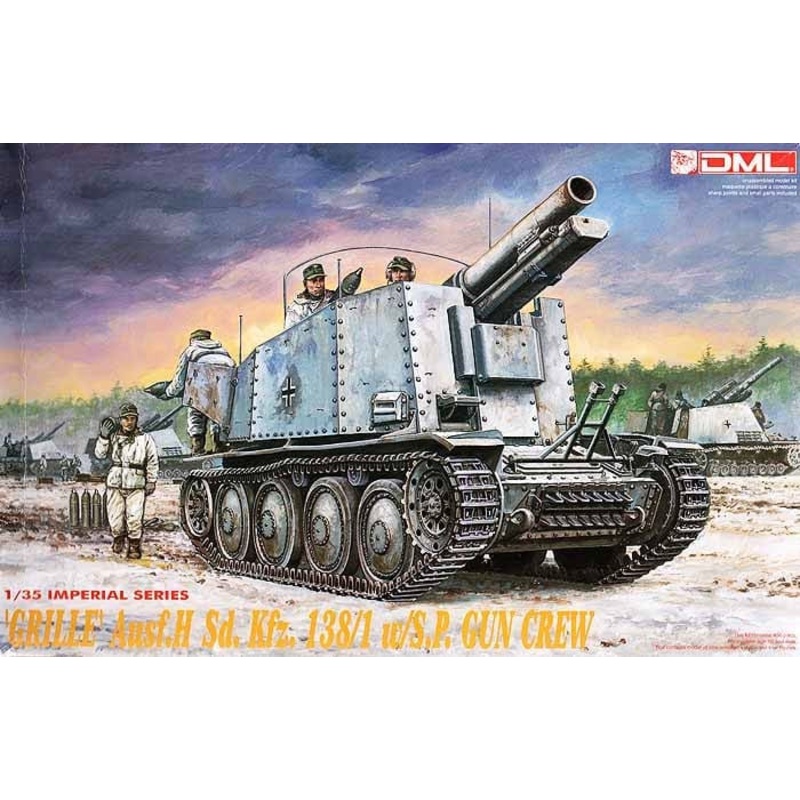 *Aged Decals* Dragon 1:35 Grille Ausf. H Sd.Kfz.138/1 w/S.P.w/Crew