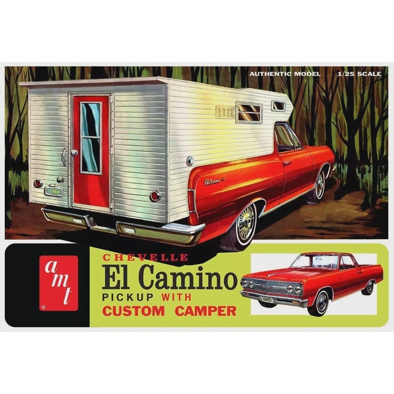 Amt 1:25 1965 Chevy El Camino W?Camper