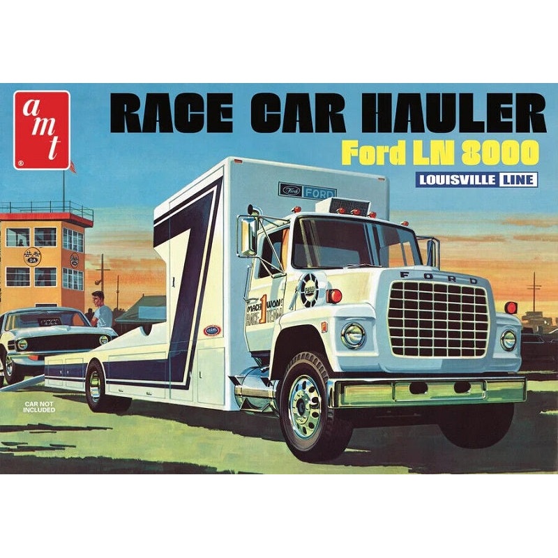 AMT 1:25 Ford LN8000 Race Car Hauler