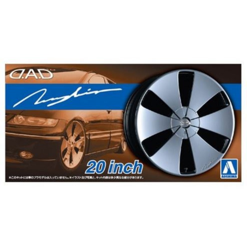 Aoshima 1:24  20 Inch Garson D.A.D Zuenglein Rims/Tyres