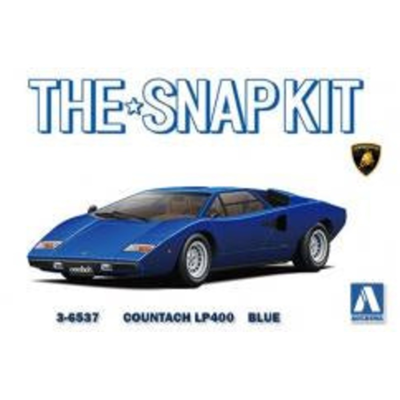 Aoshima 1:32 Lamborghini Countach LP400 Blue Snap Kit