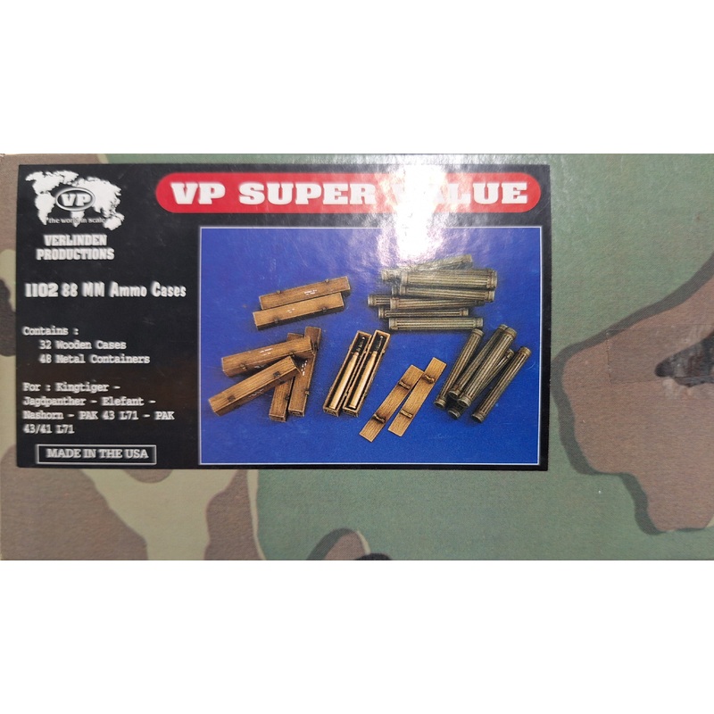 VP 1:35 German 88mm Resin Ammo Cases