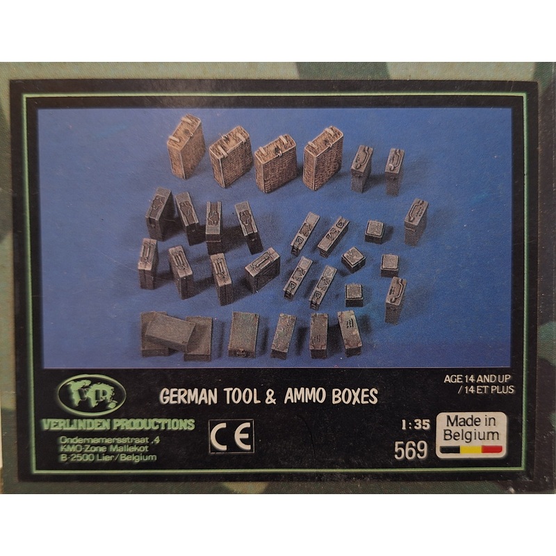 VP 1:35 German Tools & Ammo Boxes Resin Set