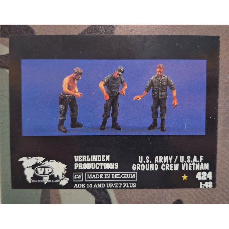 VP 1:35 US Army/USAF Ground Crew in Vietnam Resin Figure Set