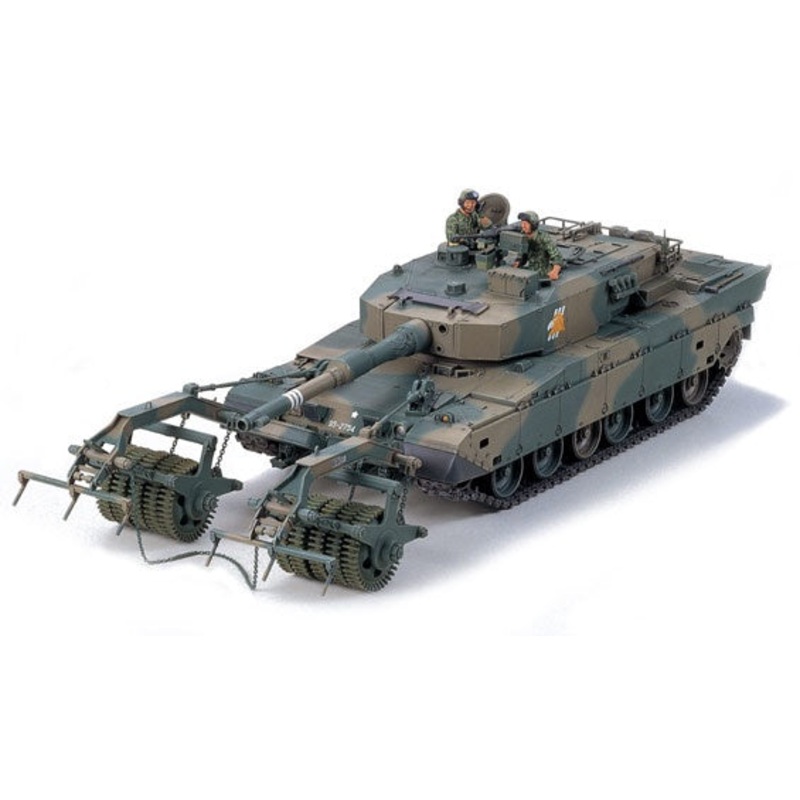 *Vintage, Aged Decals* Tamiya 1:35 JGSDF Type 90 MBT w/Mine Roller