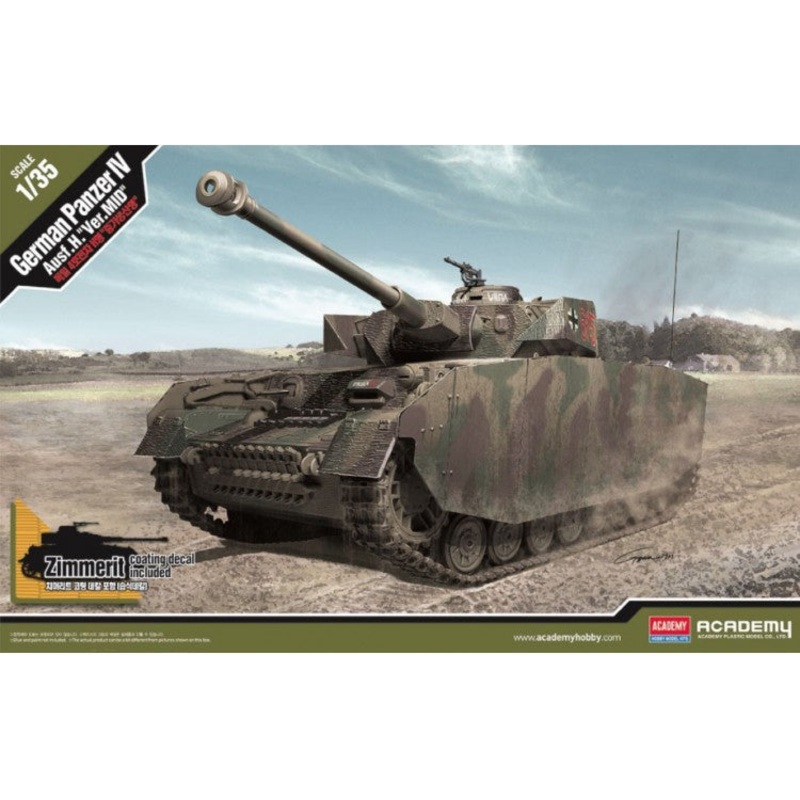 Academy 1:35 German Panzer IV Ausf.H.Ver