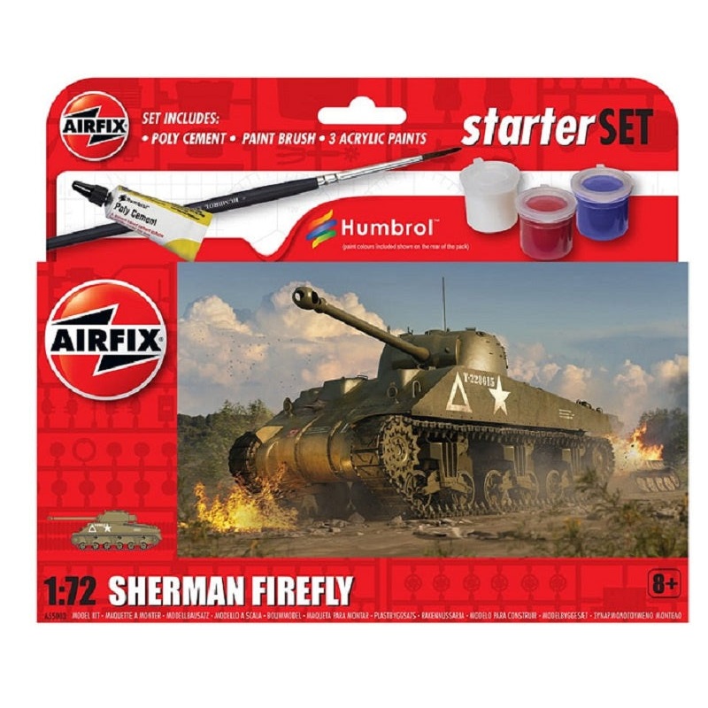 Airfix 1:72 Sherman Firefly Starter Set