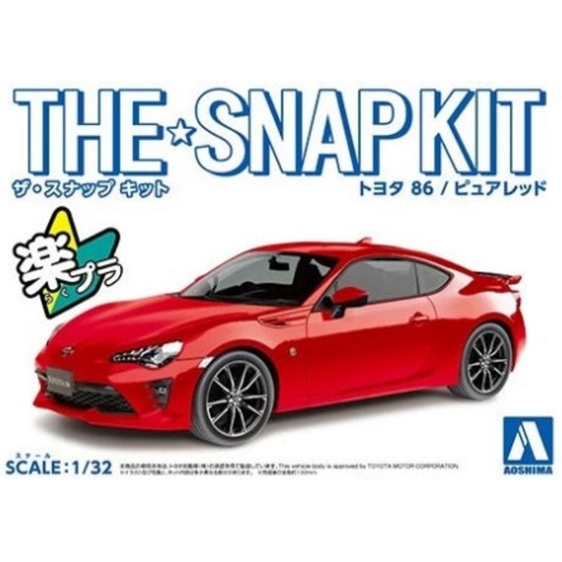 Aoshima 1:32 Toyota 86 Red Snap Kit