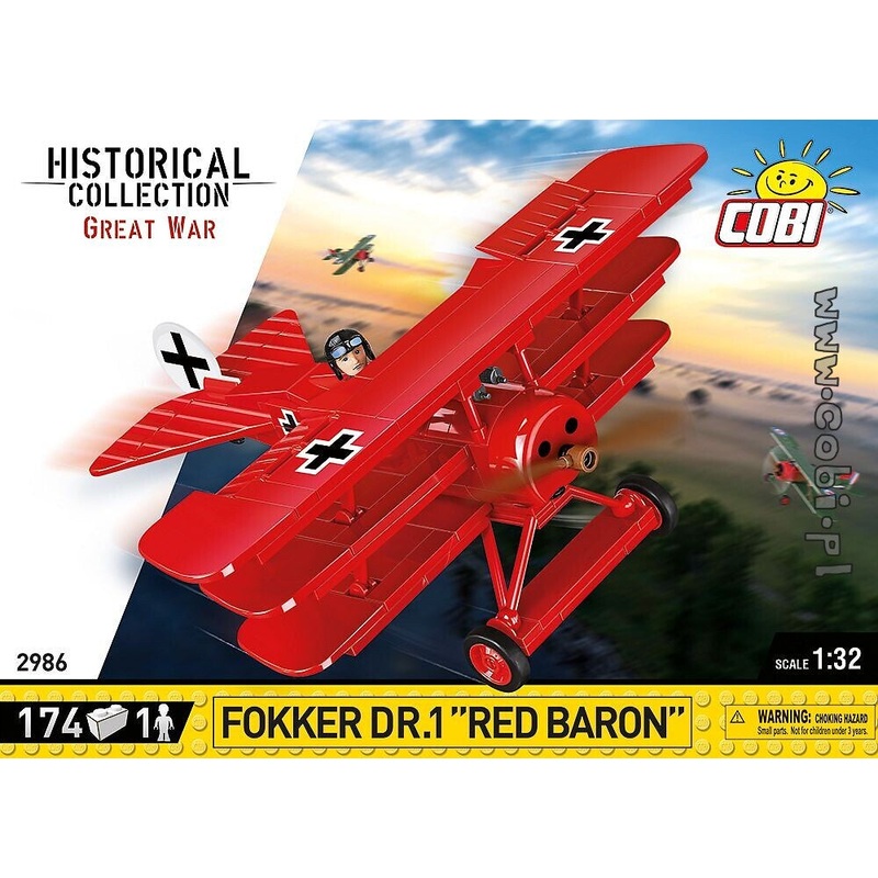 COBI 174 PCS Fokker DR.1 Red Baron