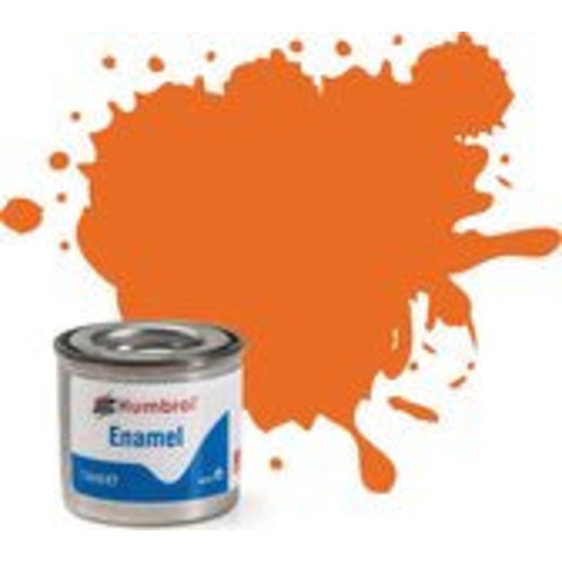 Humbrol Enamel 46 Matt Orange