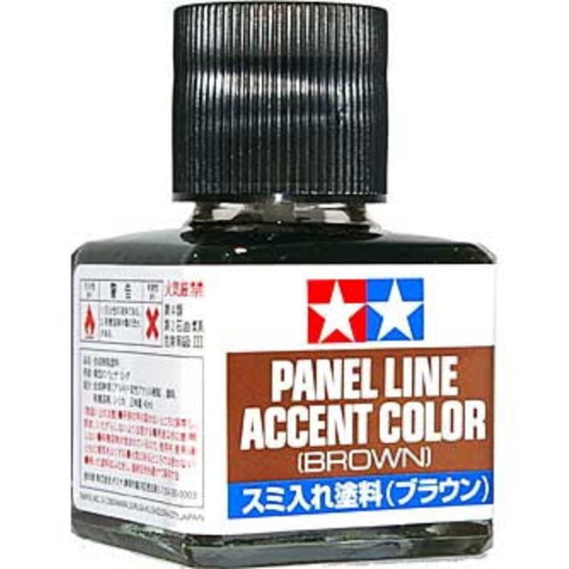 Tamiya Panel Line Accent Color Brown 40m