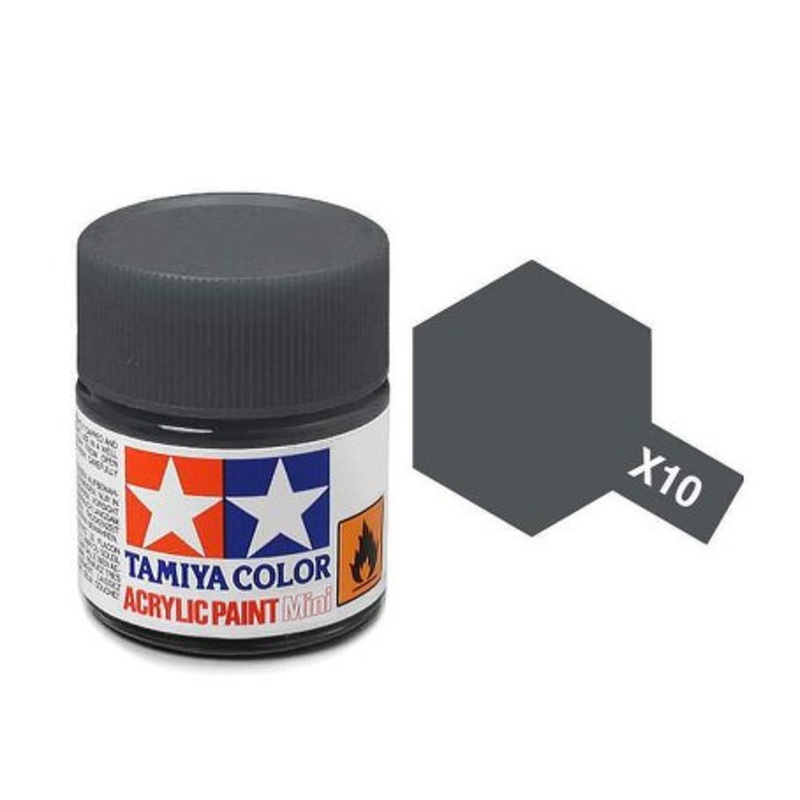 Tamiya X10 Acrylic 10ml Gun Metal