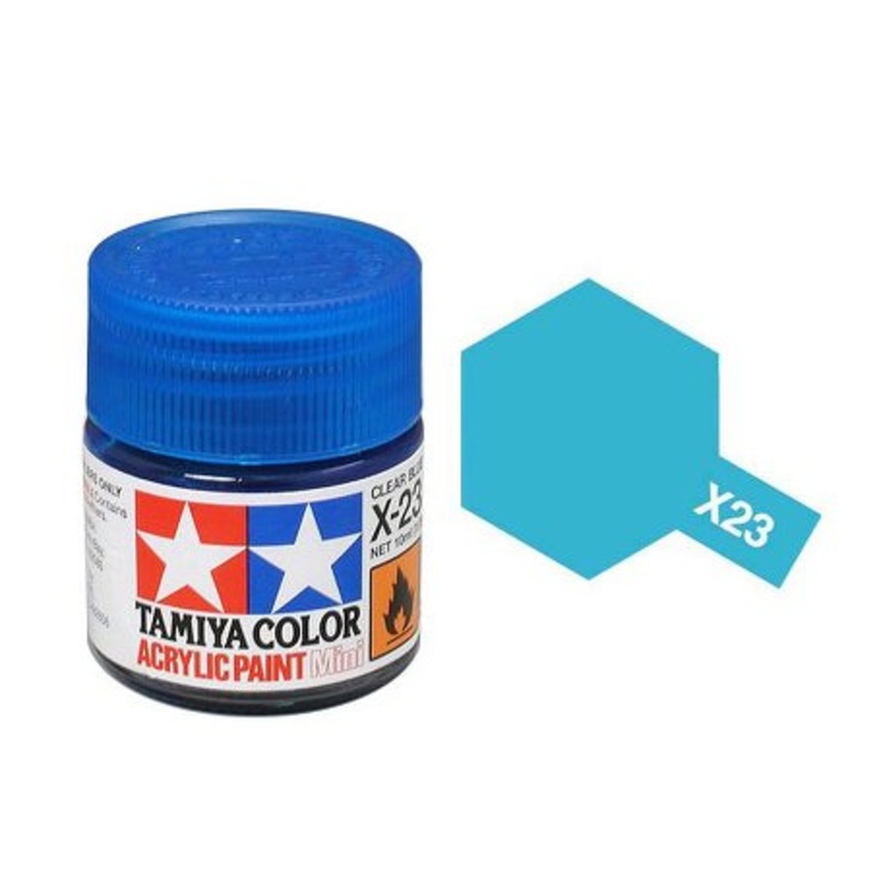 Tamiya X23 Acrylic 10ml Clear Blue