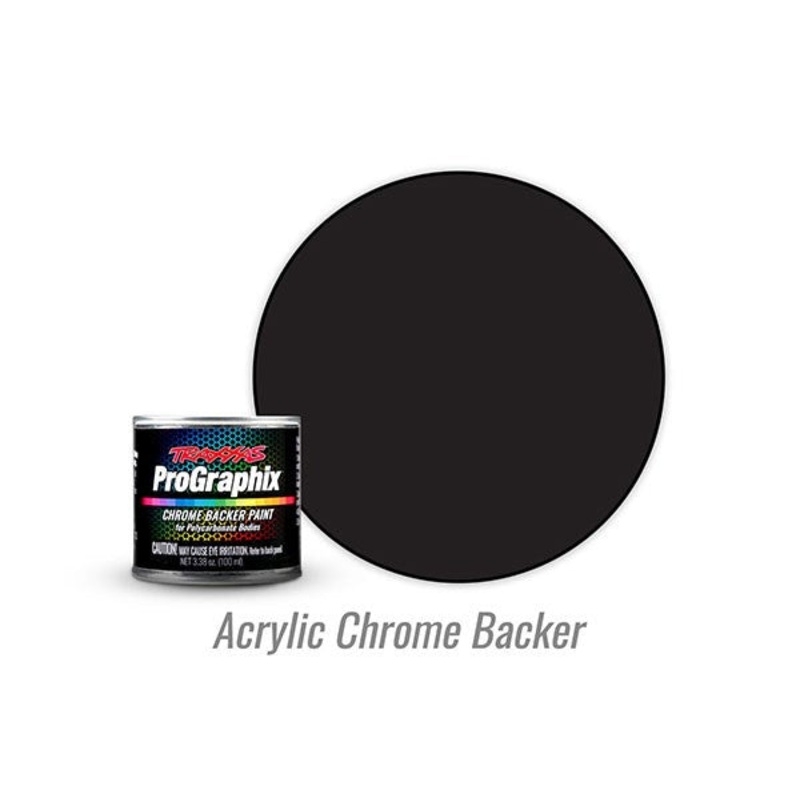 Traxxas Body Paint, 3.38Oz Chrome Backer Paint