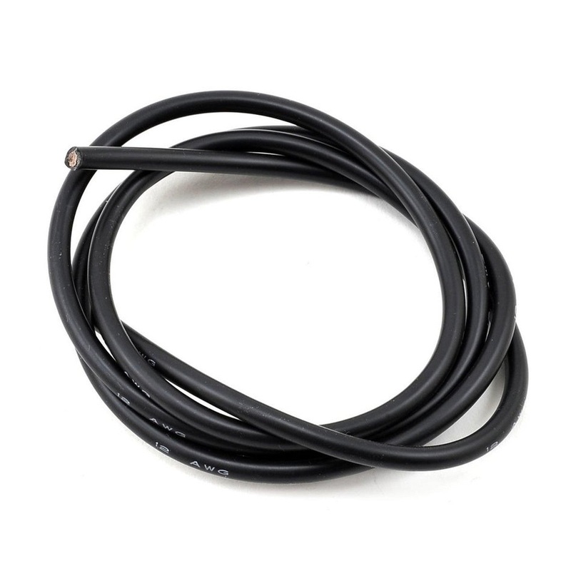 RCP Ultra Flex Silicone Wire 12AWG Black 1m