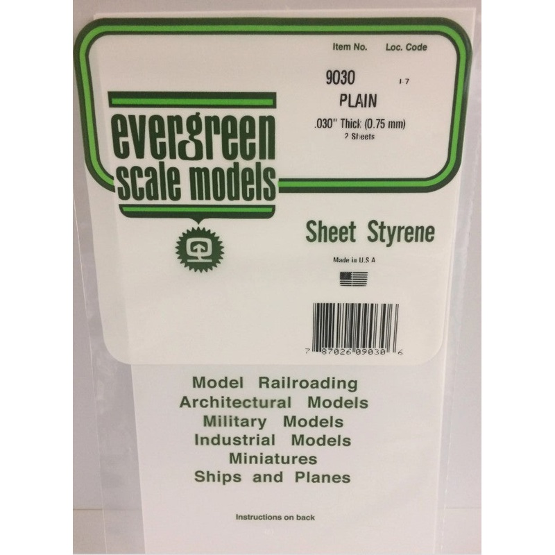 Sheet White 15X29cm X.75mm (2)