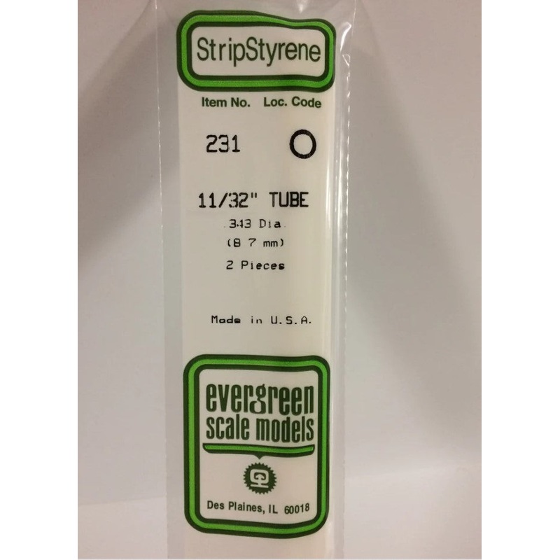 Tube White 35cm Long x 8.7mm 2