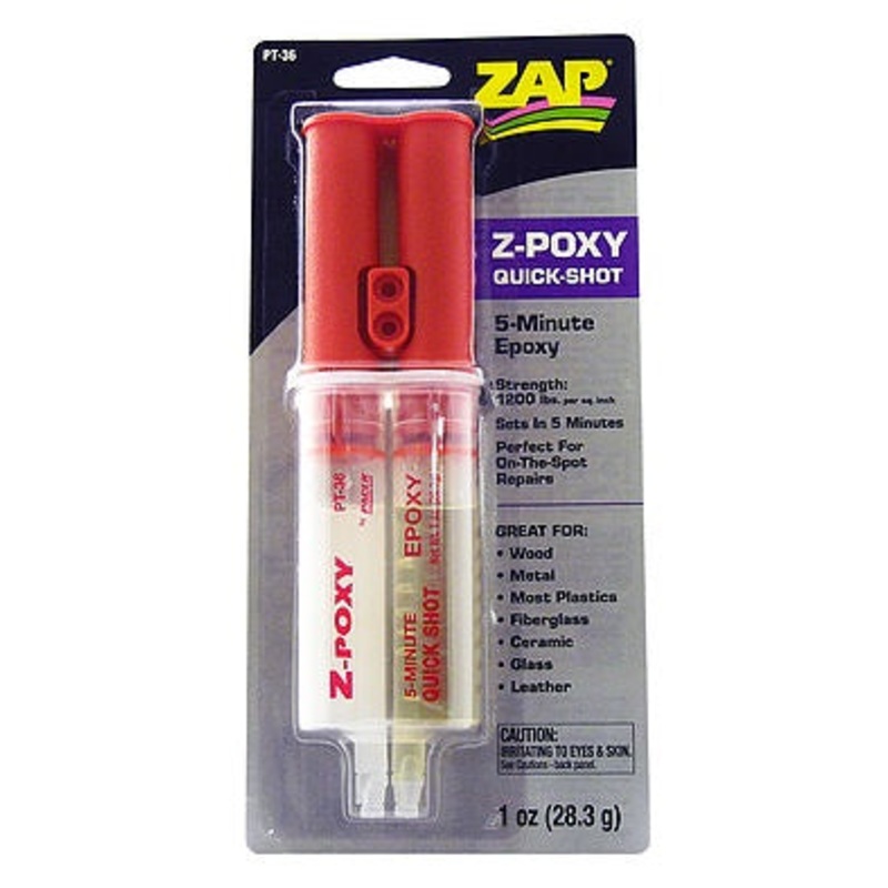 Zap Z-Poxy 5-Minute Epoxy Dual Syringe