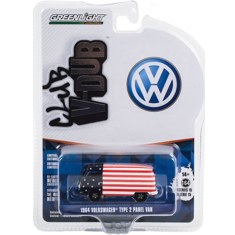 GL 1:64 1964 VW Type 2 Panel Van US Flag