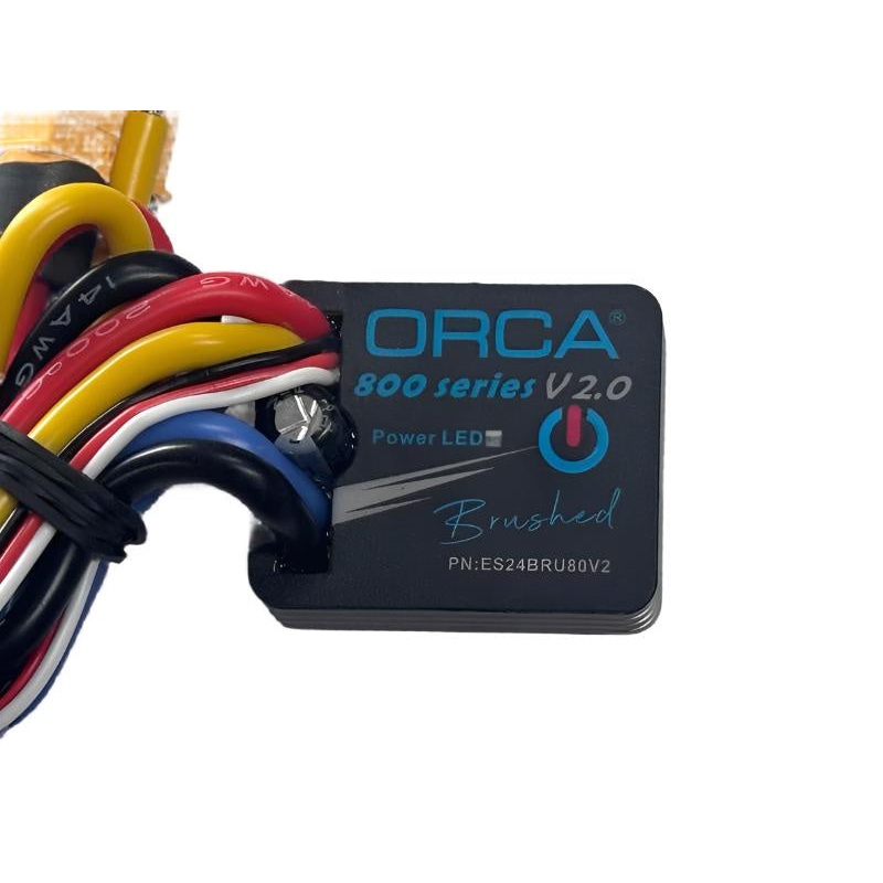Orca 800 Series 80A V2 Brushed ESC W/LED Program Card