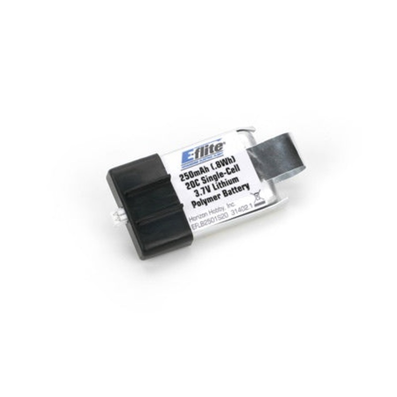 E-Flite 250mAh 20C 1-Cell 3.7V Li-Po