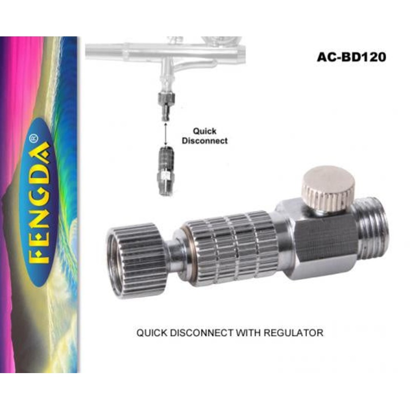 Fengda - Quick Disconnect With Regulator For Air Hose