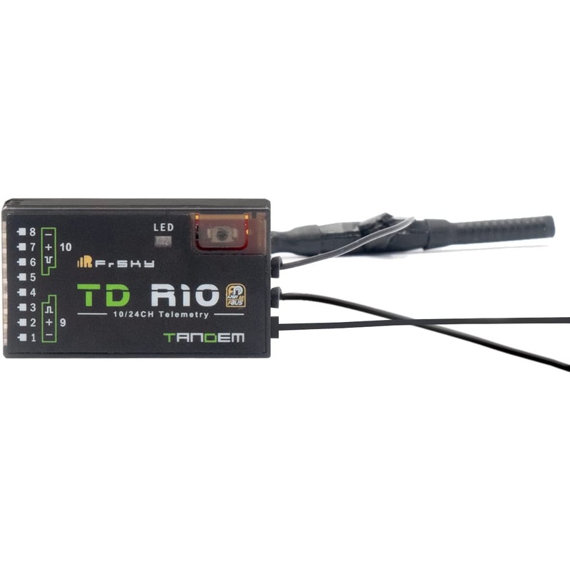 FRSKY TD R10 Triple Antenna Compatible with 900Mhz and 2.4Ghz 10 Channel Low Latency Signal and Long-Range Receiver RX