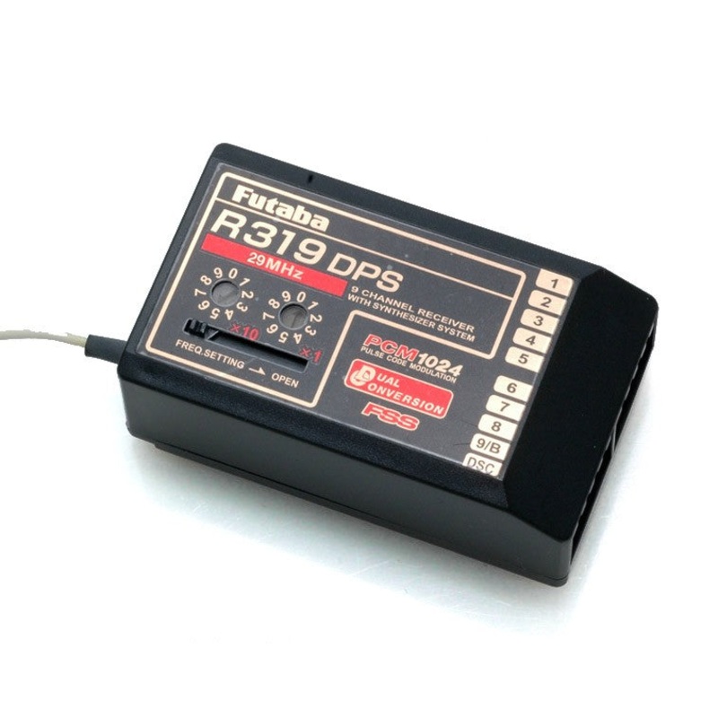 FUTABA 01101685-1 R319DPS 9-CHANNEL SYNTHESIZER RECEIVER 29MHZ