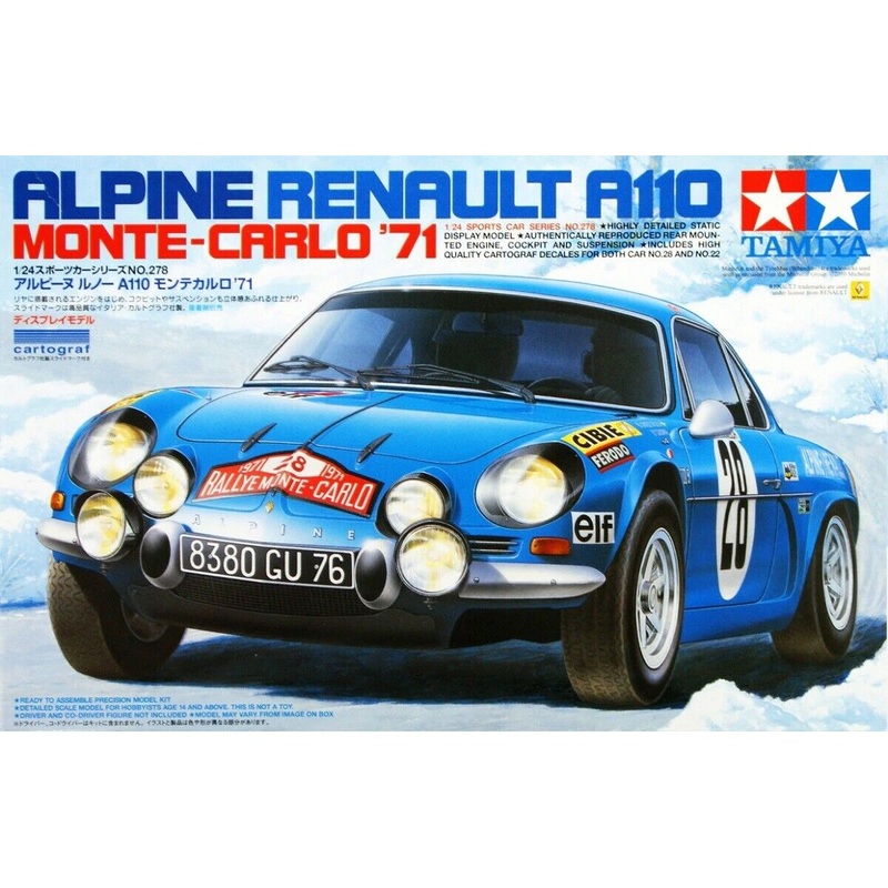 TAMIYA 24278 1/24 Renault Alpine A110 1971 Monte Carlo Rally
