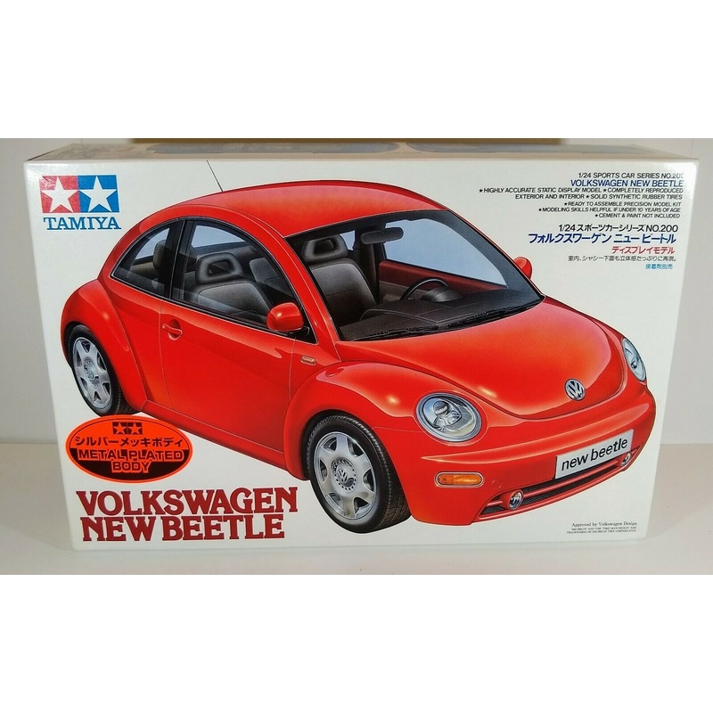 TAMIYA 89593 1/24 Volkswagen New Beetle (metal plated body)