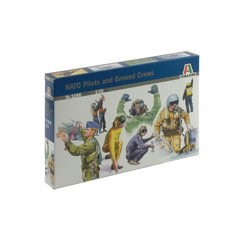 ITALERI 1246 1/72 Scale Aircraft Model NATO Pilots & Ground Crews (48 Figures)