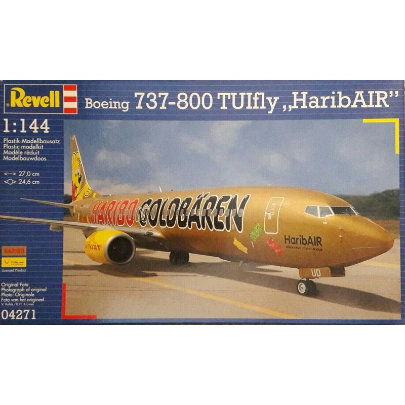 REVELL 04271 1/144 Scale, Boeing 737-800 TUIfly "HaribAIR"
