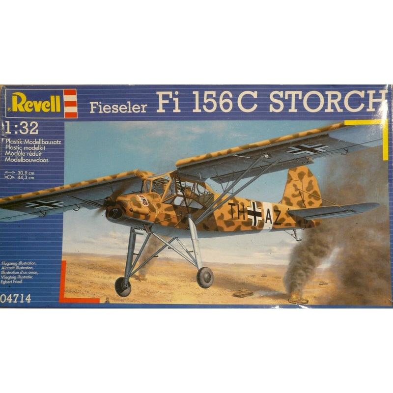 REVELL 04714 1/32 German Fieseler Fi 156C Storch Rommels Taxi Markings