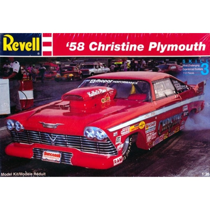 REVELL 7350 1/25 58 Christine Plymouth Drag Car