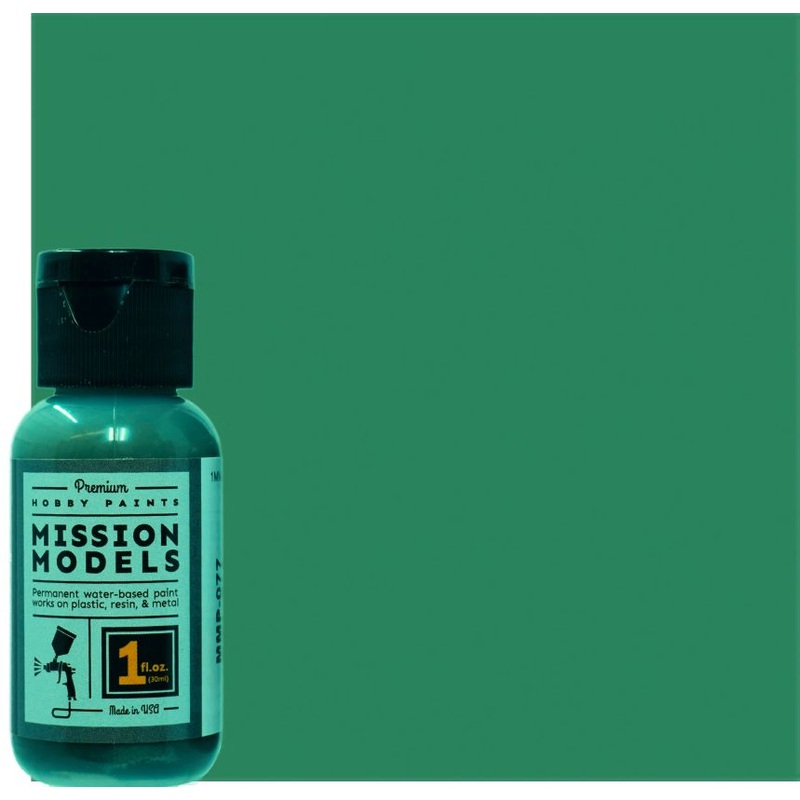 MISSION MODELS MMP-100 Russian Cockpit Emerald Green Acrylic Model Paints 1 oz Bottle