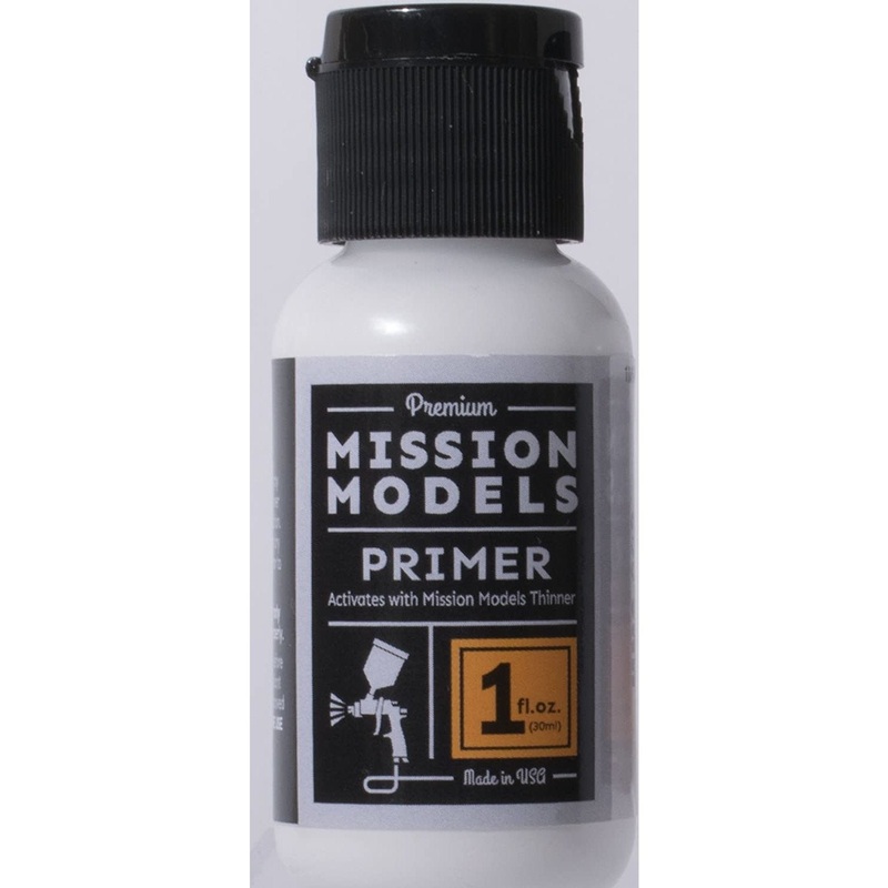 MISSION MODELS MMS-002 White Primer Acrylic 1oz Bottle
