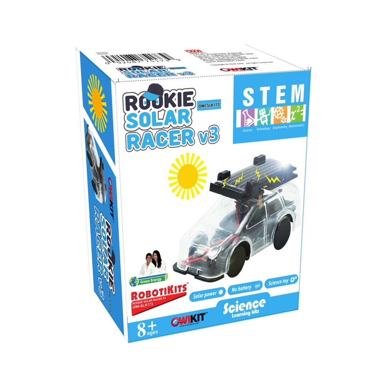 OWI SLK173 Rookie Solar Racer V3 17 Piece DIY STEM Kit