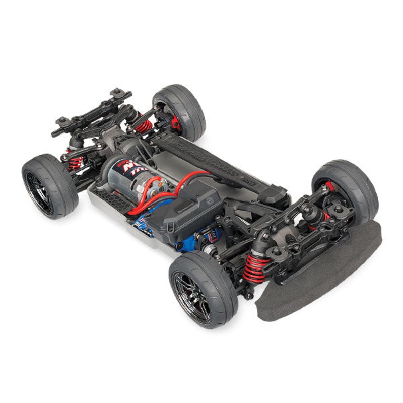TRAXXAS 83024-4 4-Tec 2.0: 1/10 Scale AWD Chassis. RTR with TQ 2.4GHz radio system and XL-5 ESC (fwd/rev). Requires 200mm body, battery, and charger.