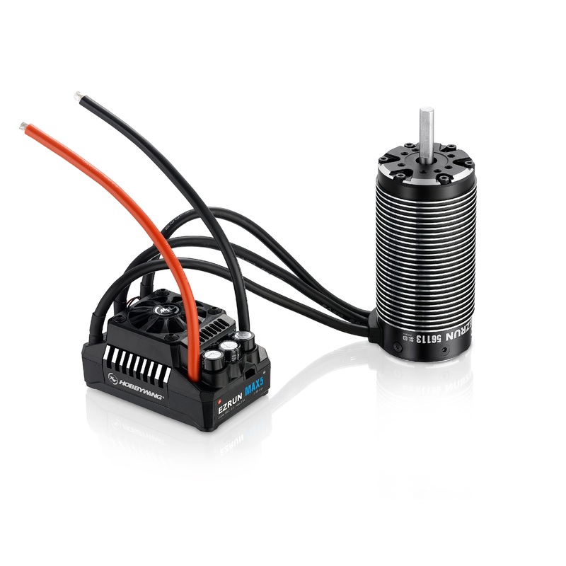 HOBBYWING 38010600 EzRun SL 56113 800KV Motor, w/ MAX5 ESC - Brushless Combo