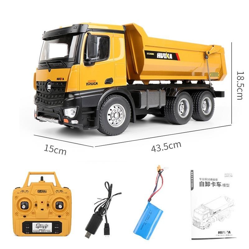 HUINA 1582 2.4gHz 10 Channel RC Full Alloy Dump Truck