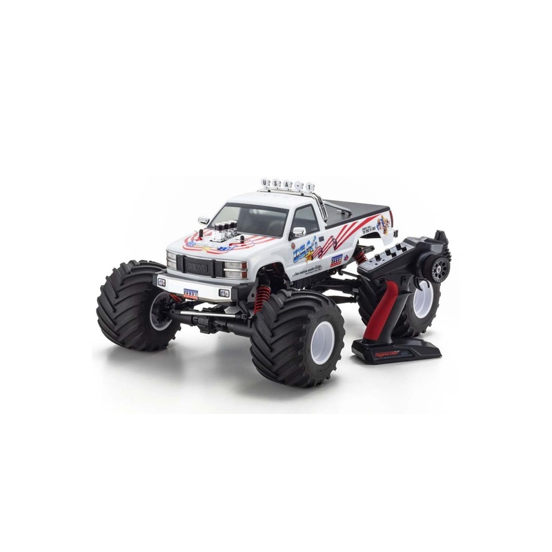 KYOSHO 34257 USA-1 VE 1/8 Scale Radio Controlled Brushless Motor Powered 4WD Monster Truck