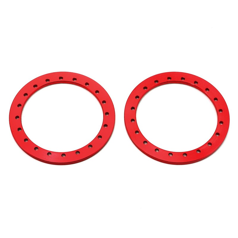 SSD SSD00271 1.9 Aluminum Beadlock Rings (Red) (2)