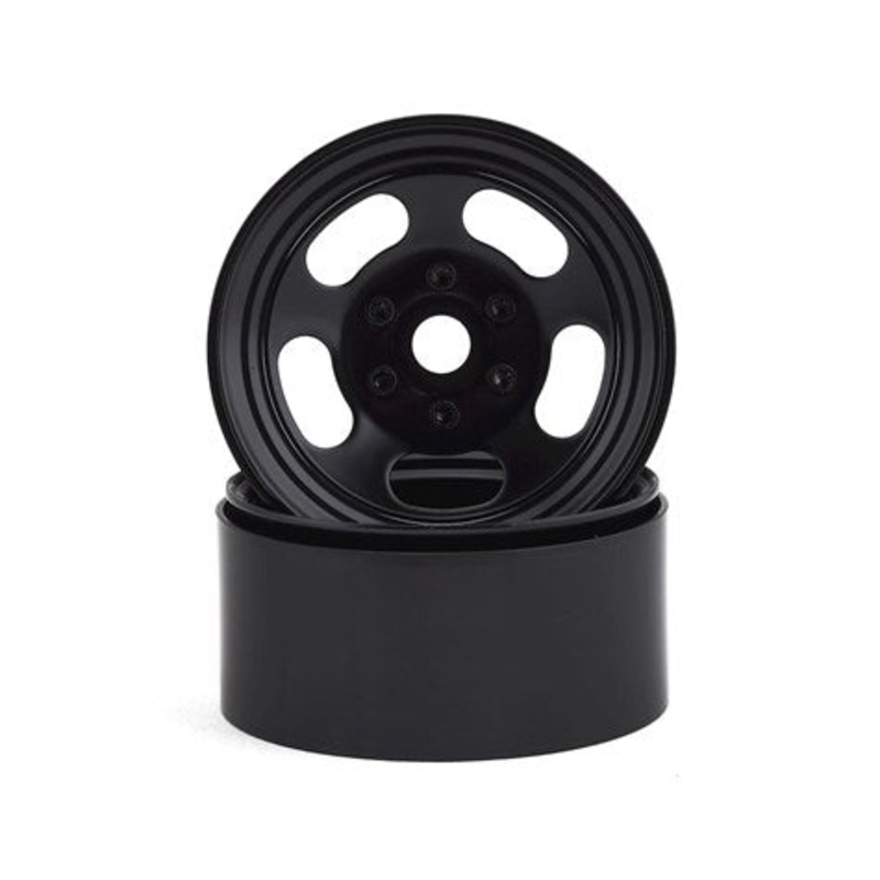 SSD SSD00274 Slot 1.9 Steel Beadlock Wheels Black