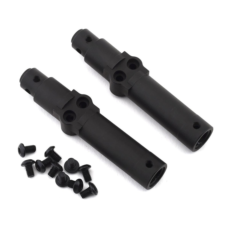 SSD SSD00326 SCX10 II Pro44 Aluminum Portal Rear Axle Tubes Black (2)