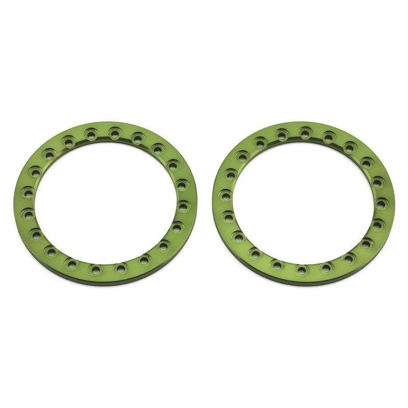SSD SSD00371 1.9 Aluminum Beadlock Rings (Green) (2)