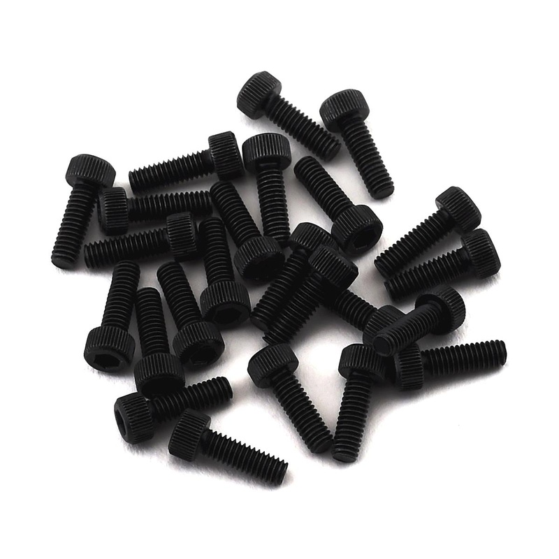 SSD SSD00413 2.5x8mm Cap Head Wheel Hub Screws Black (24) M2.5X8