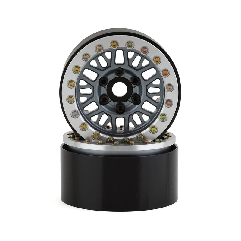 SSD SSD00544 Mesh 1.9" Beadlock Crawler Wheels (Grey) (2)